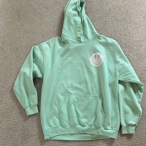 Mint green hoodie size medium
